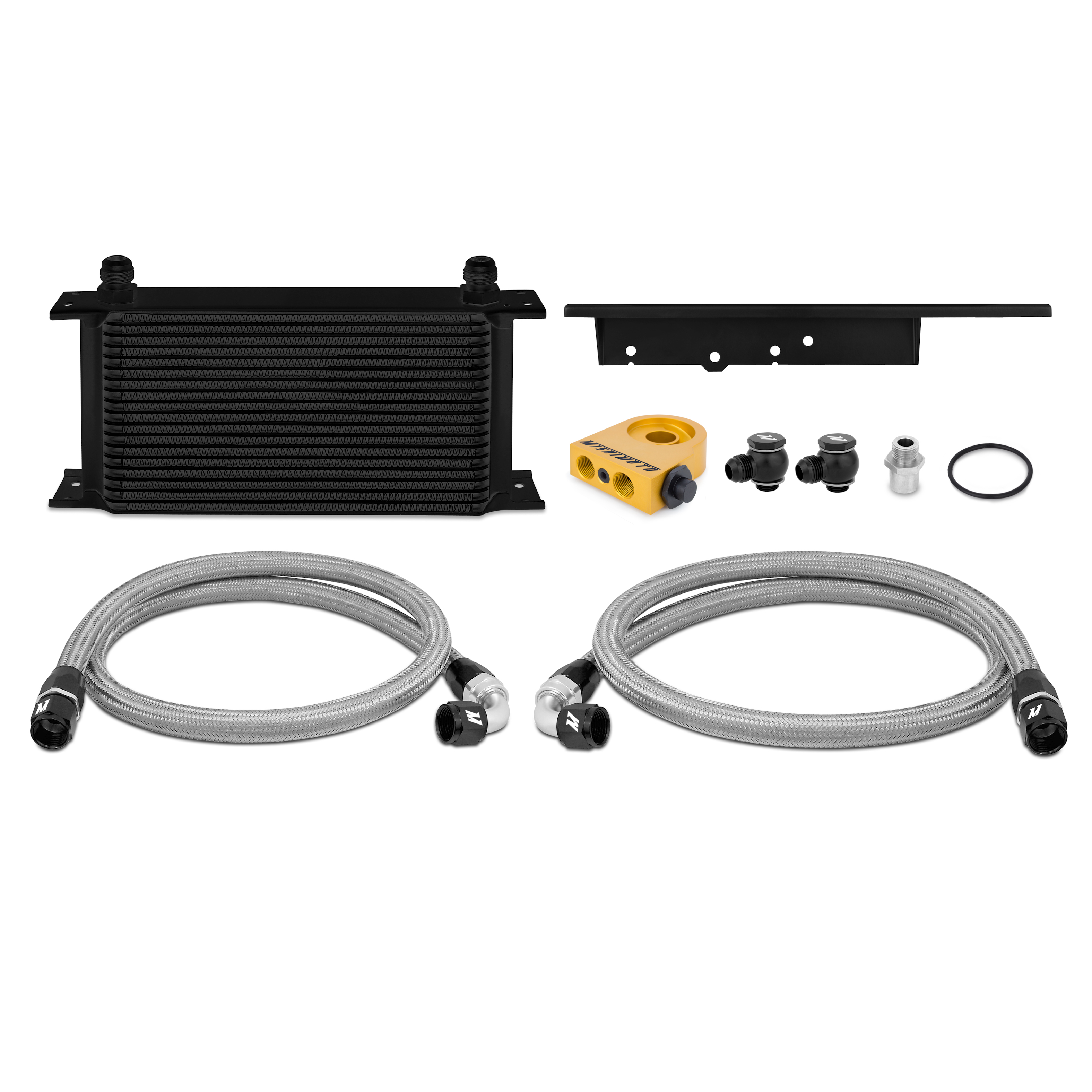 Mishimoto — Mishimoto 03-09 Nissan 350Z / 03-07 Infiniti G35 (Coupe Only) Oil Cooler Kit - Thermostatic Black - view 6